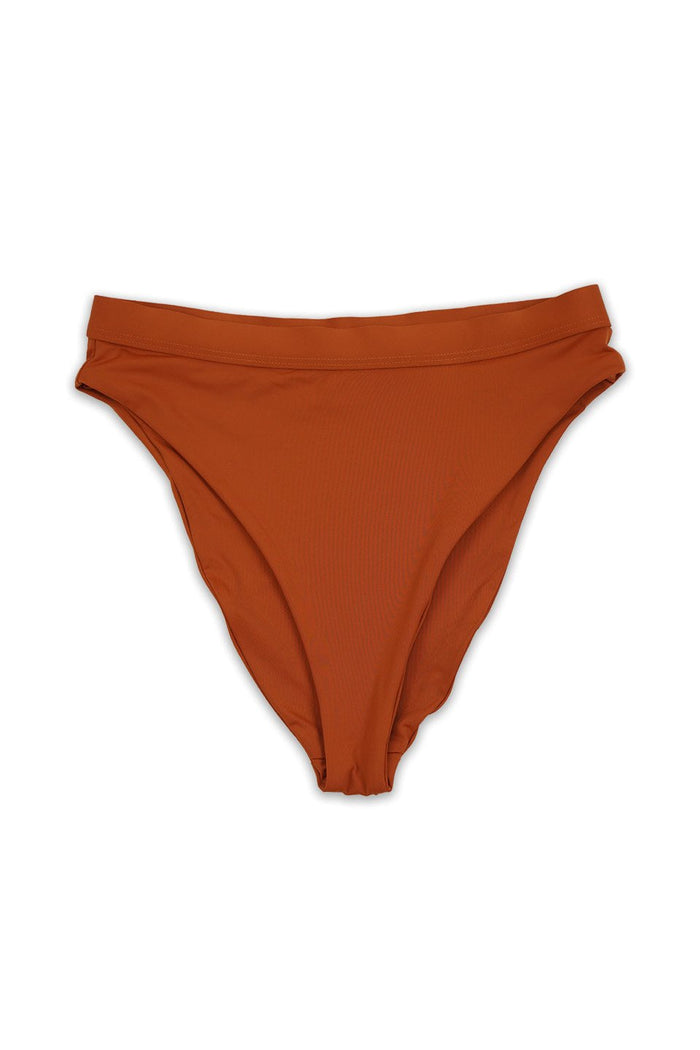 Amaka Rust High Waist Bikini Bottom